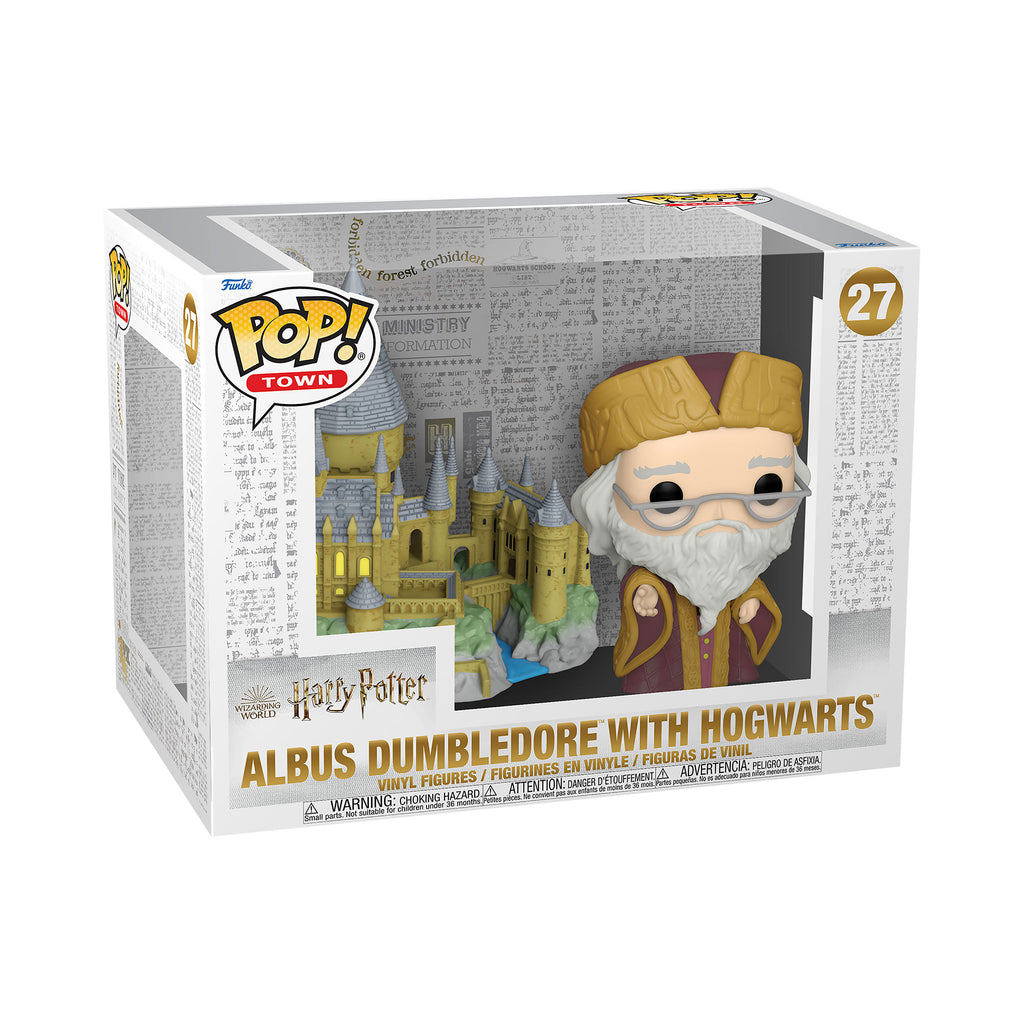 Productafbeelding Harry Potter - Dumbledore met Hogwarts Kasteel Funko Pop Figuur