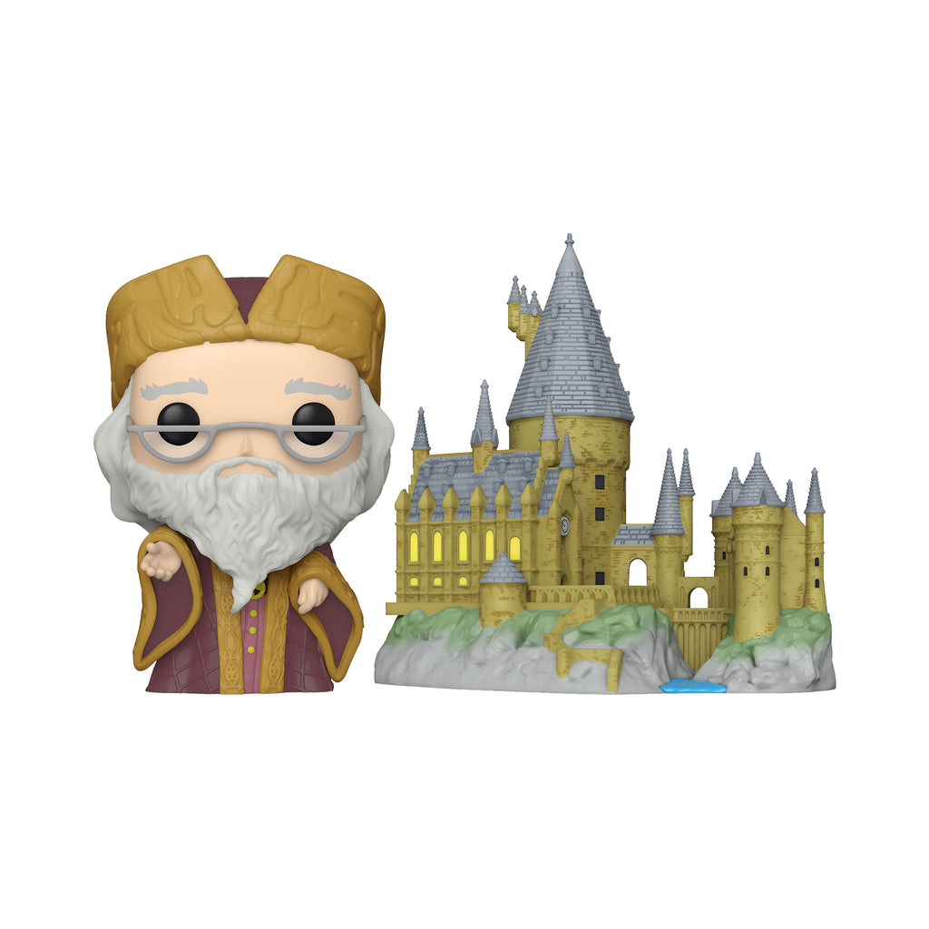 Productafbeelding Harry Potter - Dumbledore met Hogwarts Kasteel Funko Pop Figuur