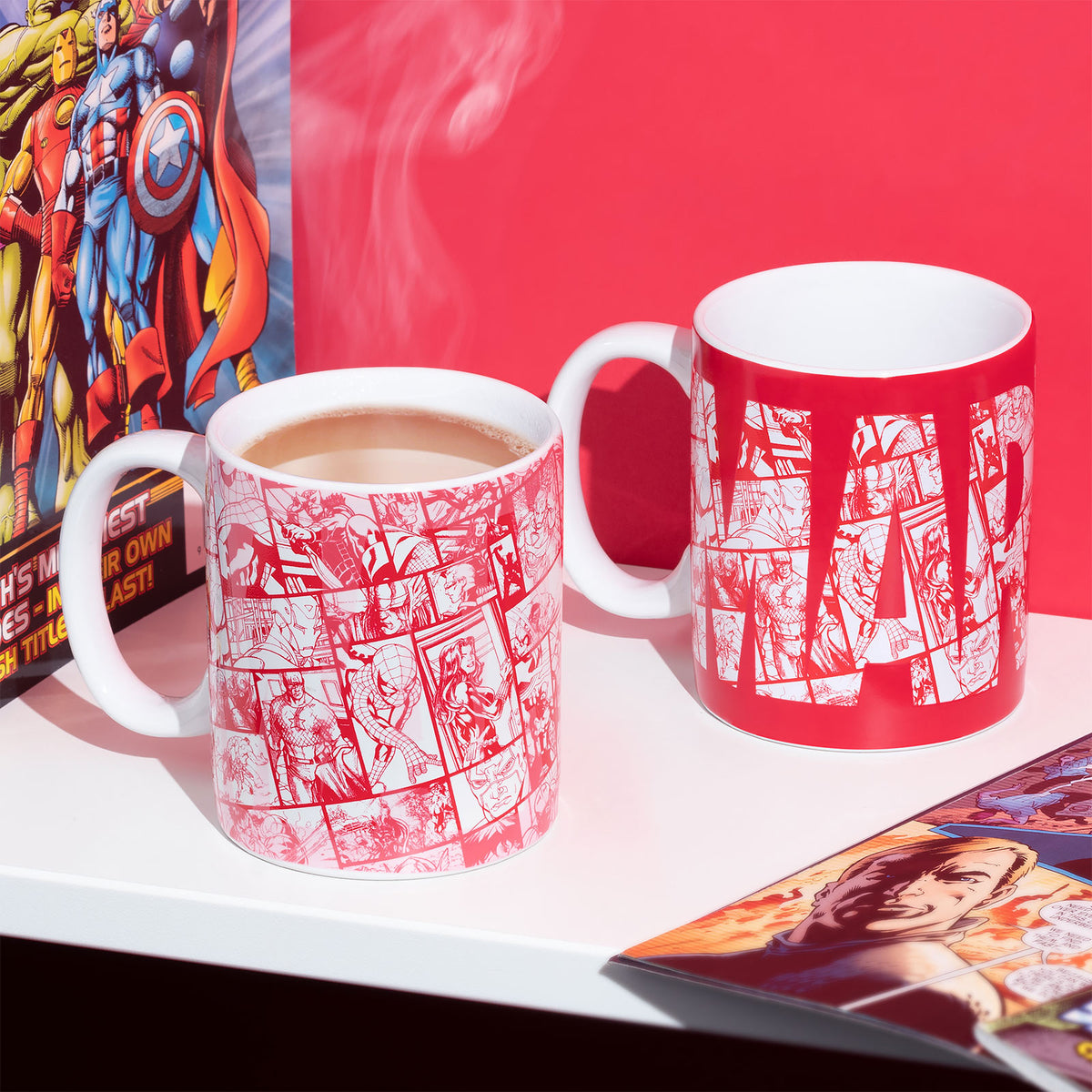 Productafbeelding Marvel - Comic Logo Thermoeffect Mok
