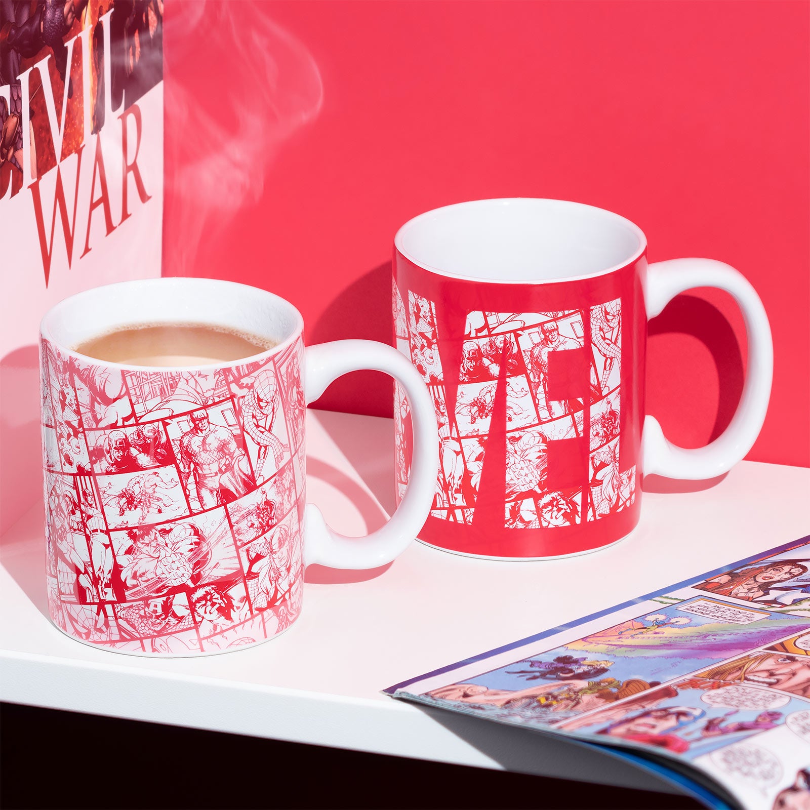 Productafbeelding Marvel - Comic Logo Thermoeffect Mok