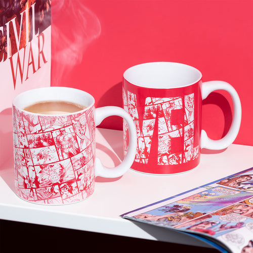 Productafbeelding Marvel - Comic Logo Thermoeffect Mok