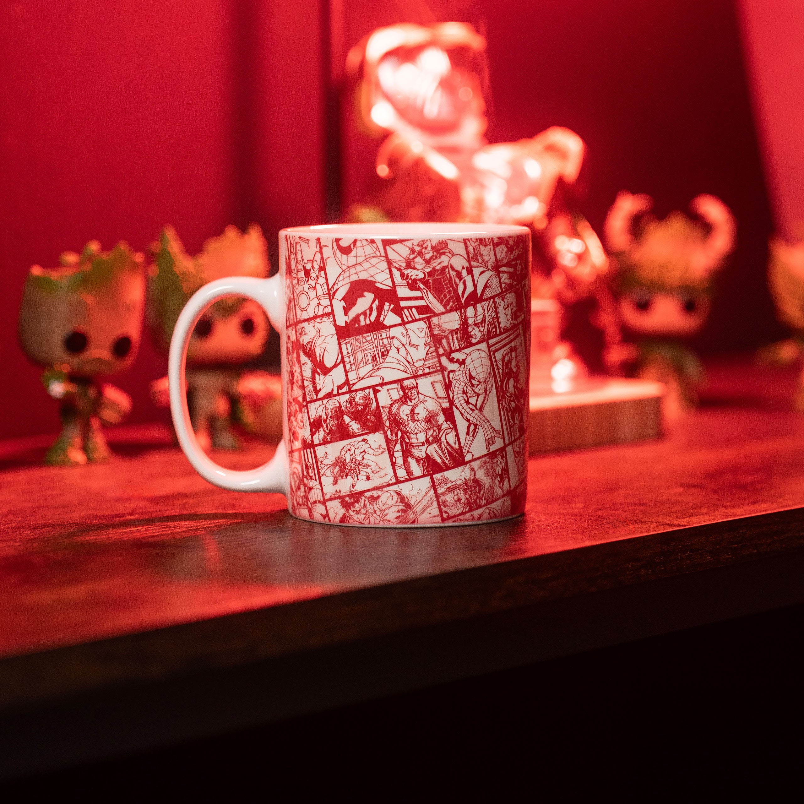 Productafbeelding Marvel - Comic Logo Thermoeffect Mok