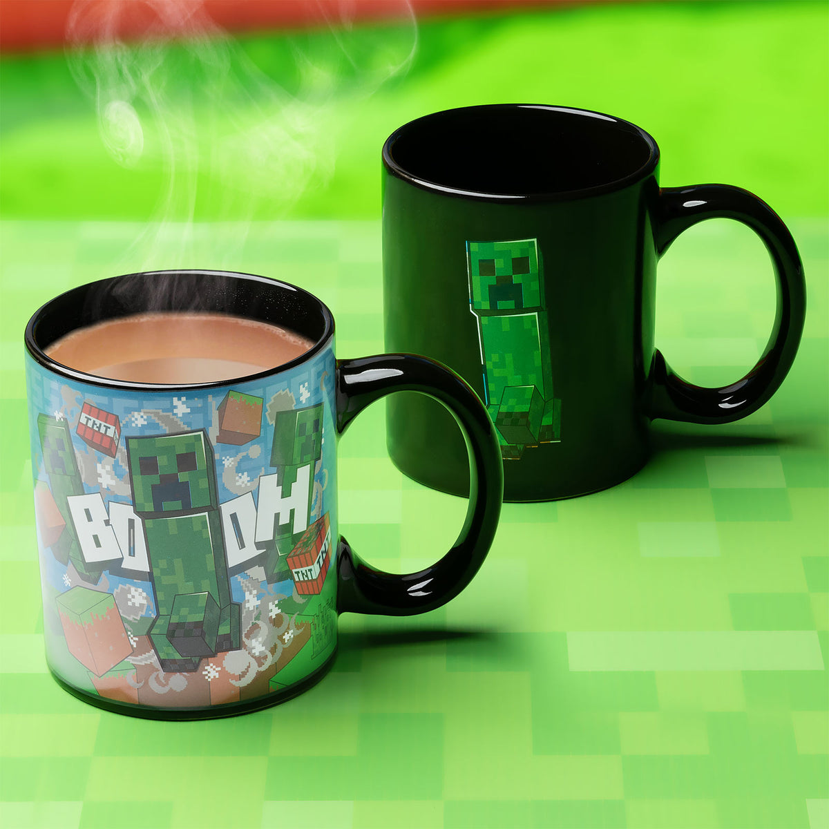 Productafbeelding Minecraft - Creeper Thermisch Effect Mok