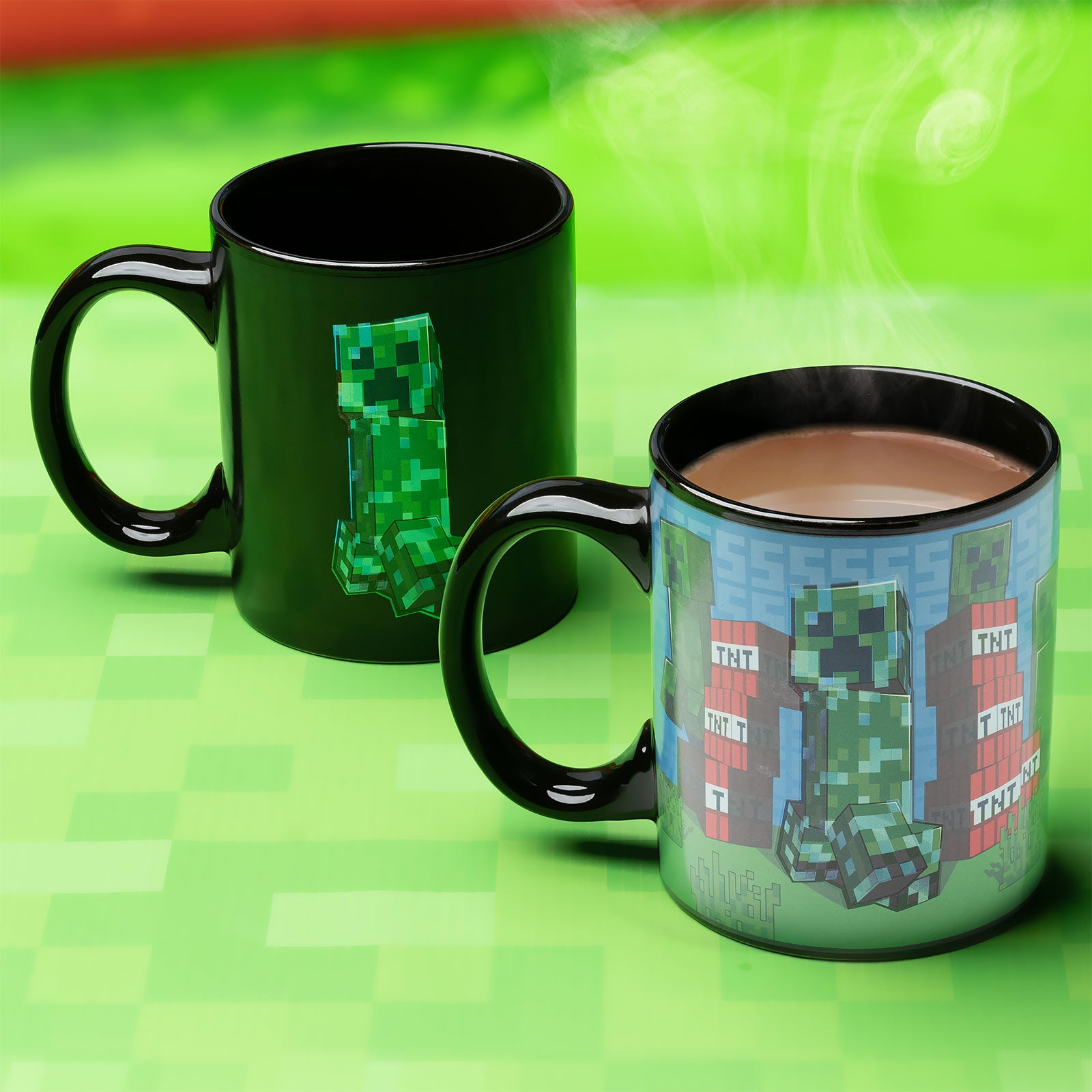 Productafbeelding Minecraft - Creeper Thermisch Effect Mok