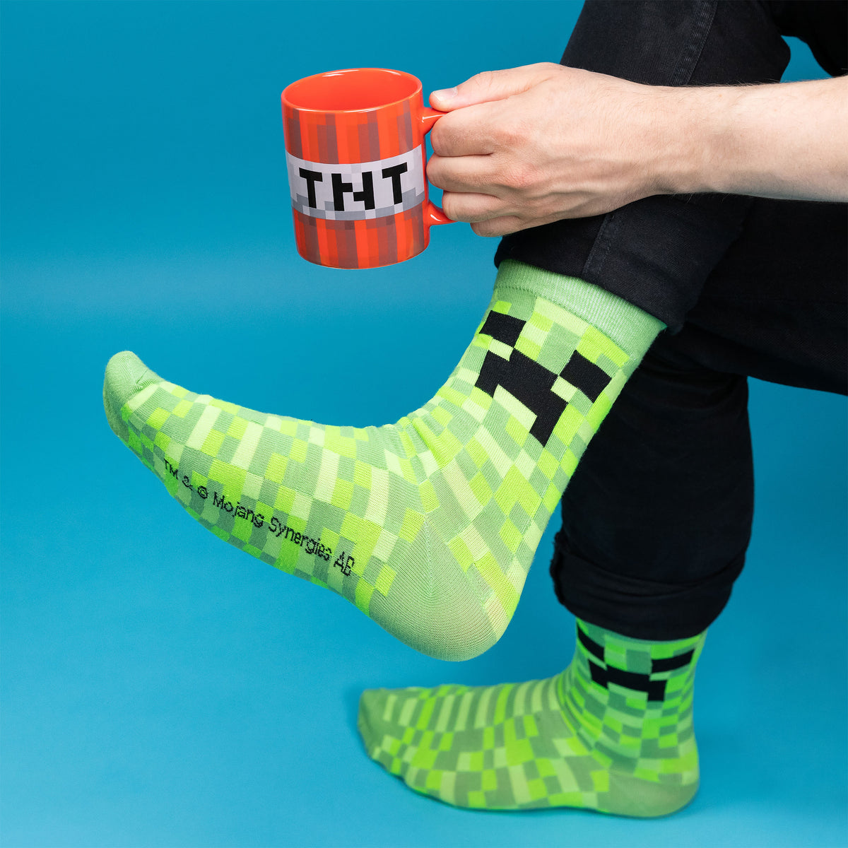 Productafbeelding Minecraft - Creeper Sokken en TNT Mok Set