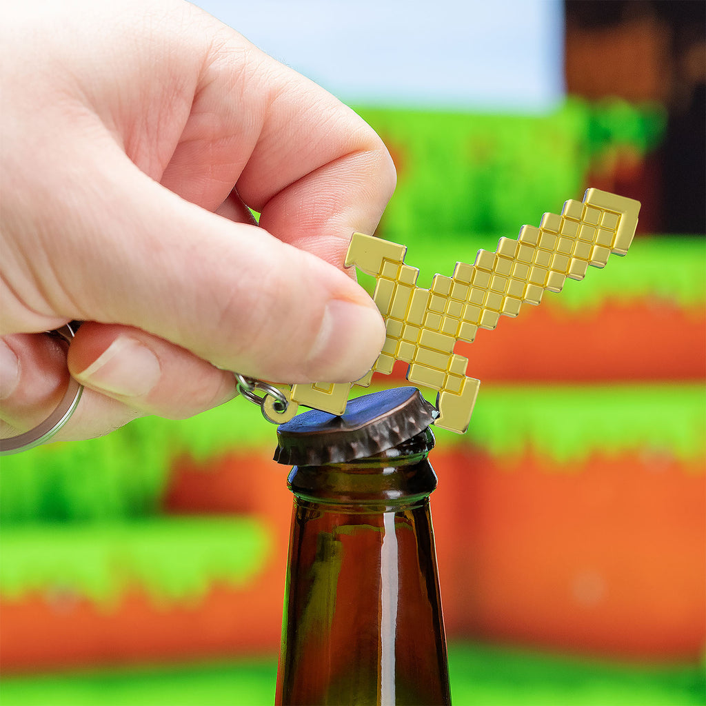 Productafbeelding Zwaard Flesopener en Sleutelhanger - Minecraft