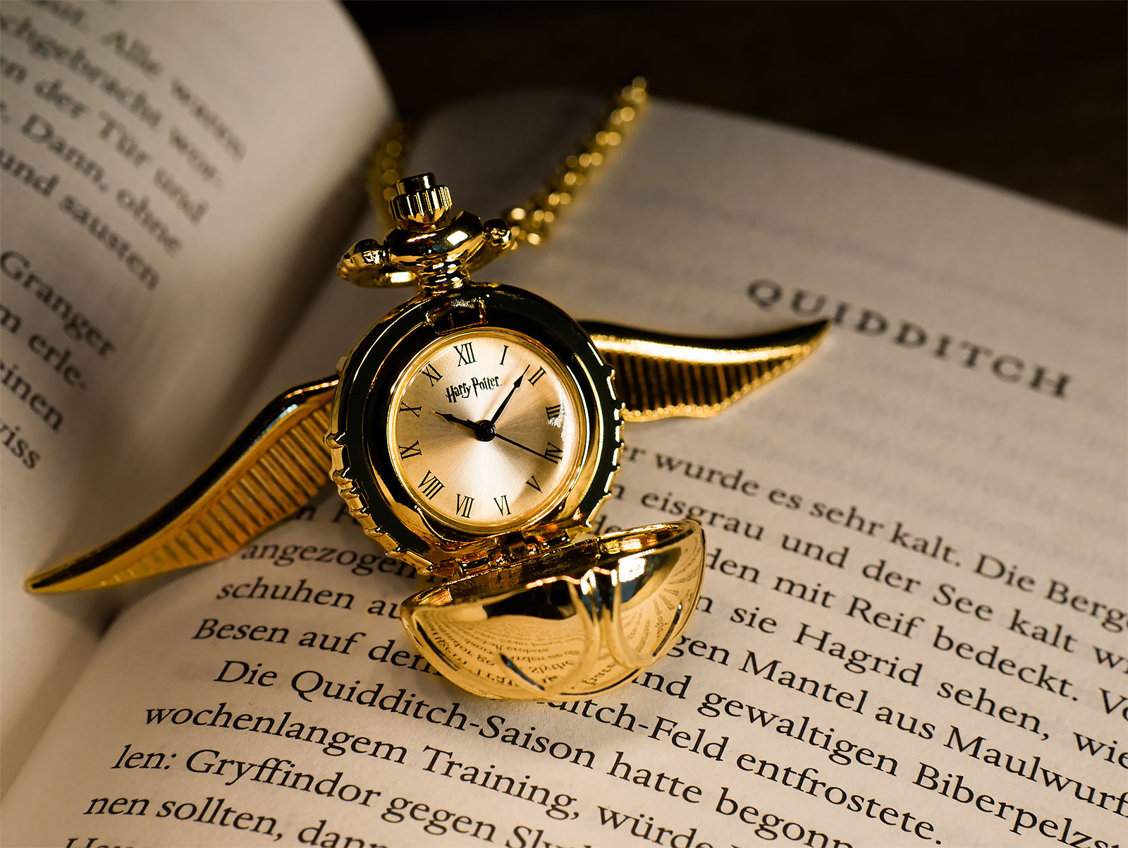Productafbeelding Harry Potter - Gouden Snaai Ketting met Horloge