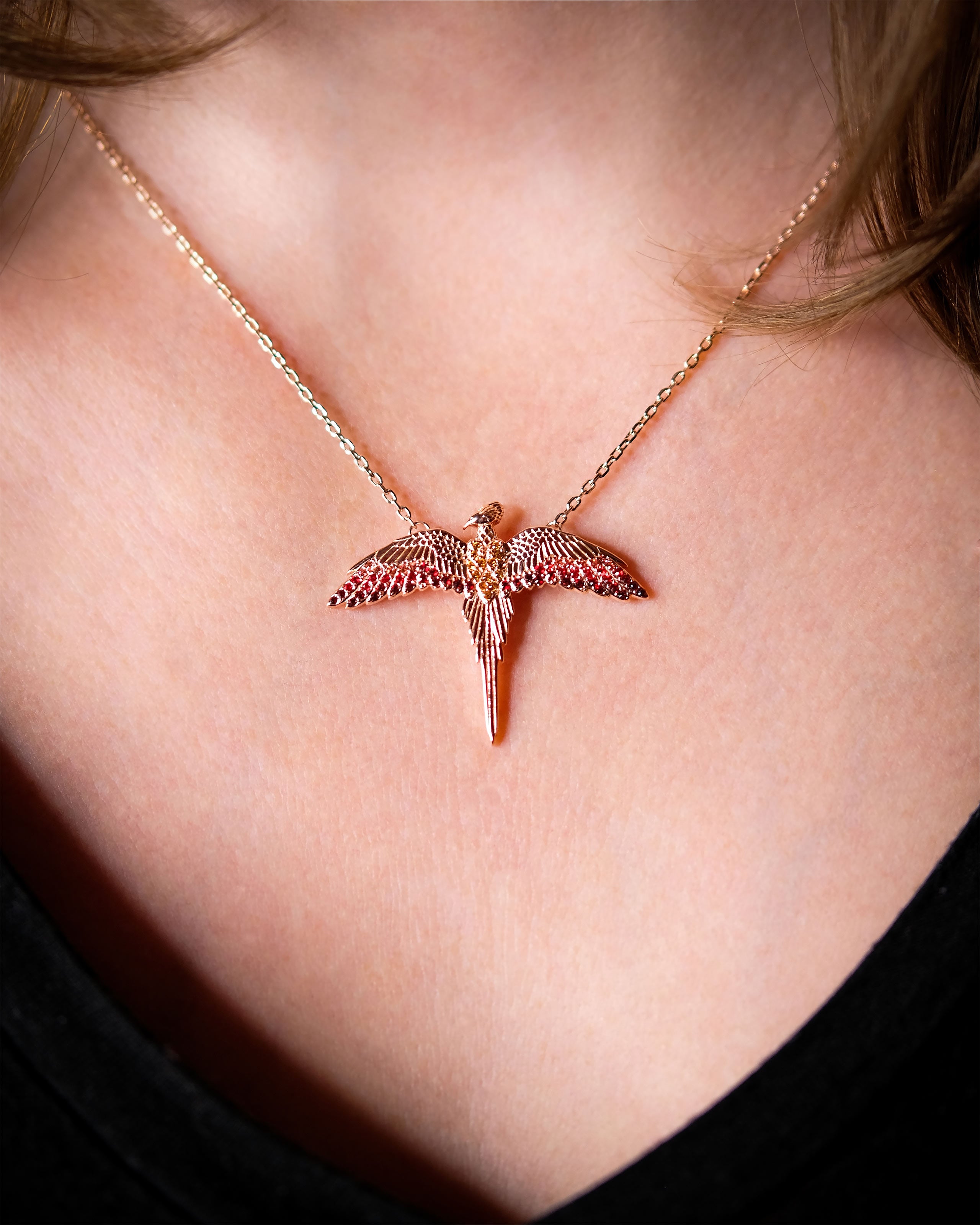 Productafbeelding Harry Potter - Fawkes Ketting met Kristallen