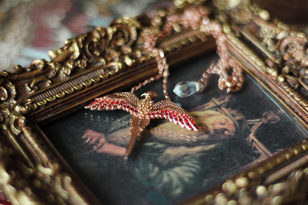 Productafbeelding Harry Potter - Fawkes Ketting met Kristallen
