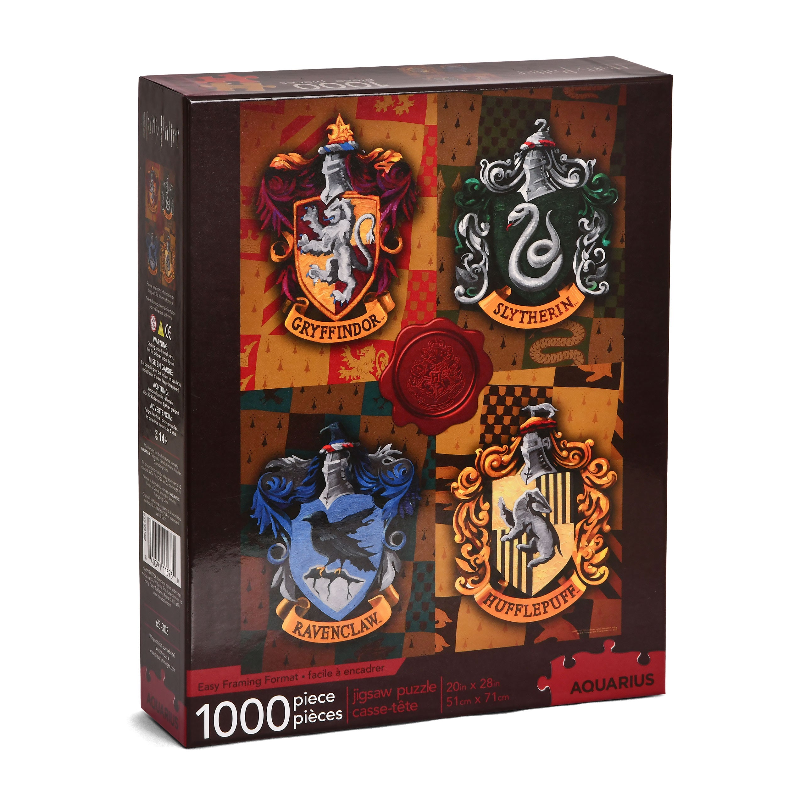 Productafbeelding Harry Potter - Hogwarts Huizenwapens Puzzel 1000 Stukjes