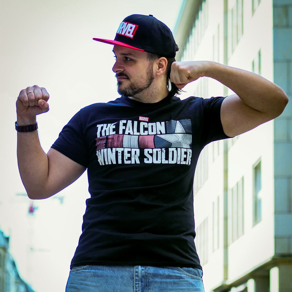 Productafbeelding The Falcon and the Winter Soldier - Logo T-Shirt zwart