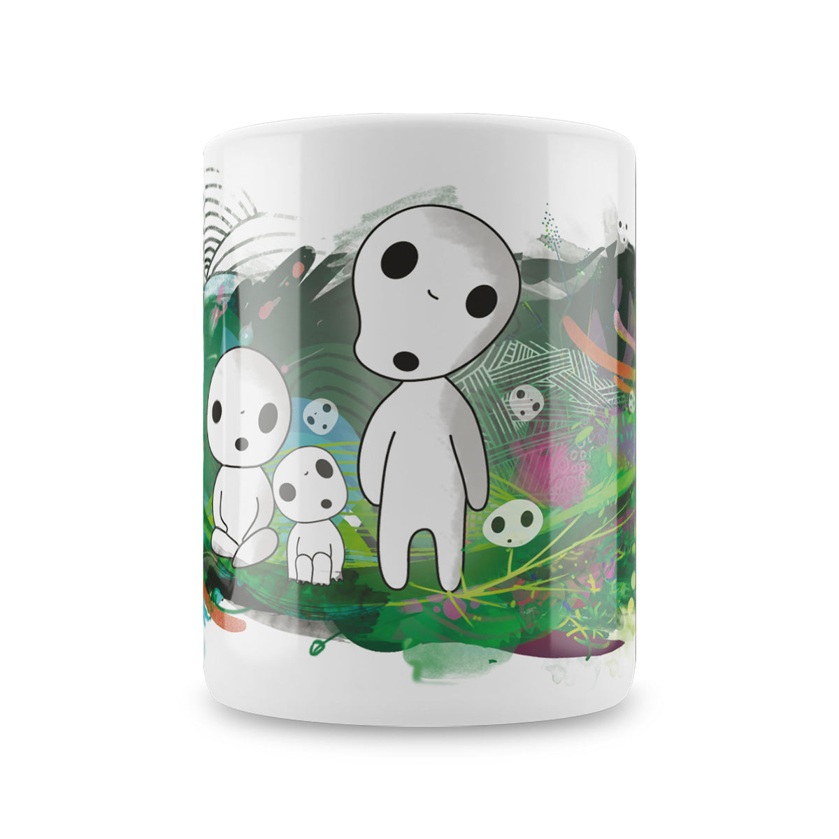 Productafbeelding Nekodama Boomgeesten Mok voor Prinses Mononoke Fans
