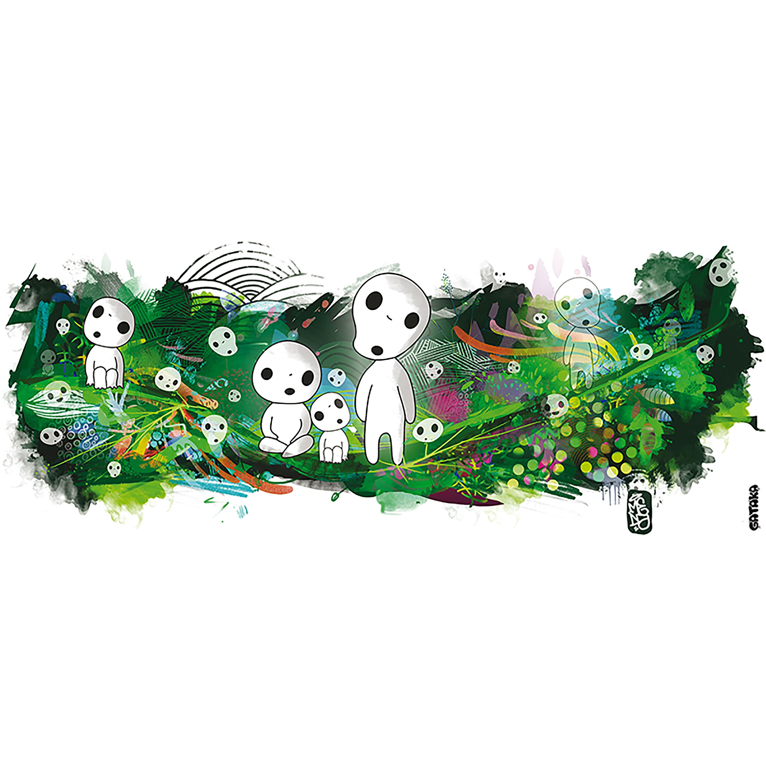 Productafbeelding Nekodama Boomgeesten Mok voor Prinses Mononoke Fans