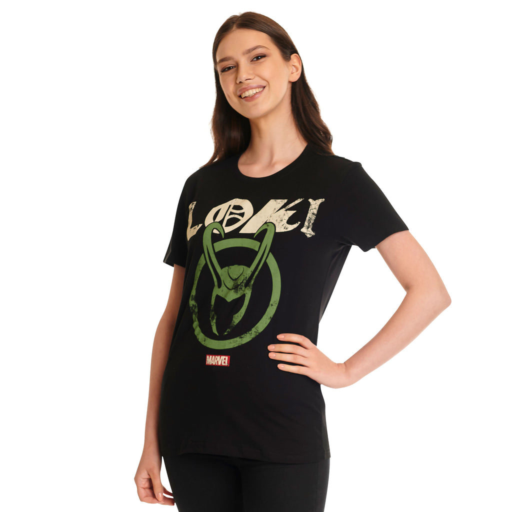 Productafbeelding Loki - Logo Badge T-Shirt zwart