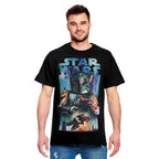 Productafbeelding Star Wars - Boba Fett met Slave I T-shirt zwart