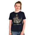 Productafbeelding Harry Potter - Hogwarts School Dames T-shirt Blauw