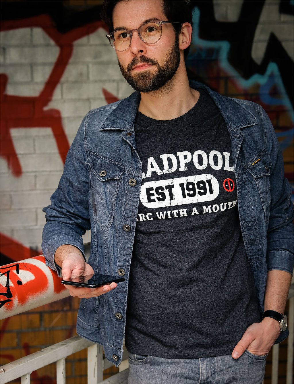 Productafbeelding Deadpool - Est 1991 T-Shirt grijs