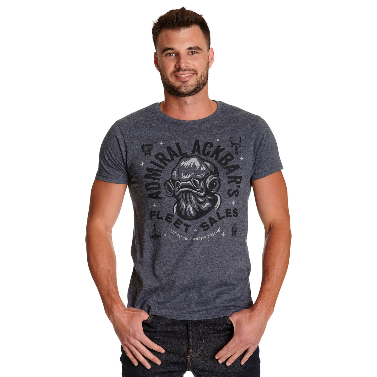 Productafbeelding Star Wars - Admiral Ackbar's Fleet Sales T-Shirt blauw