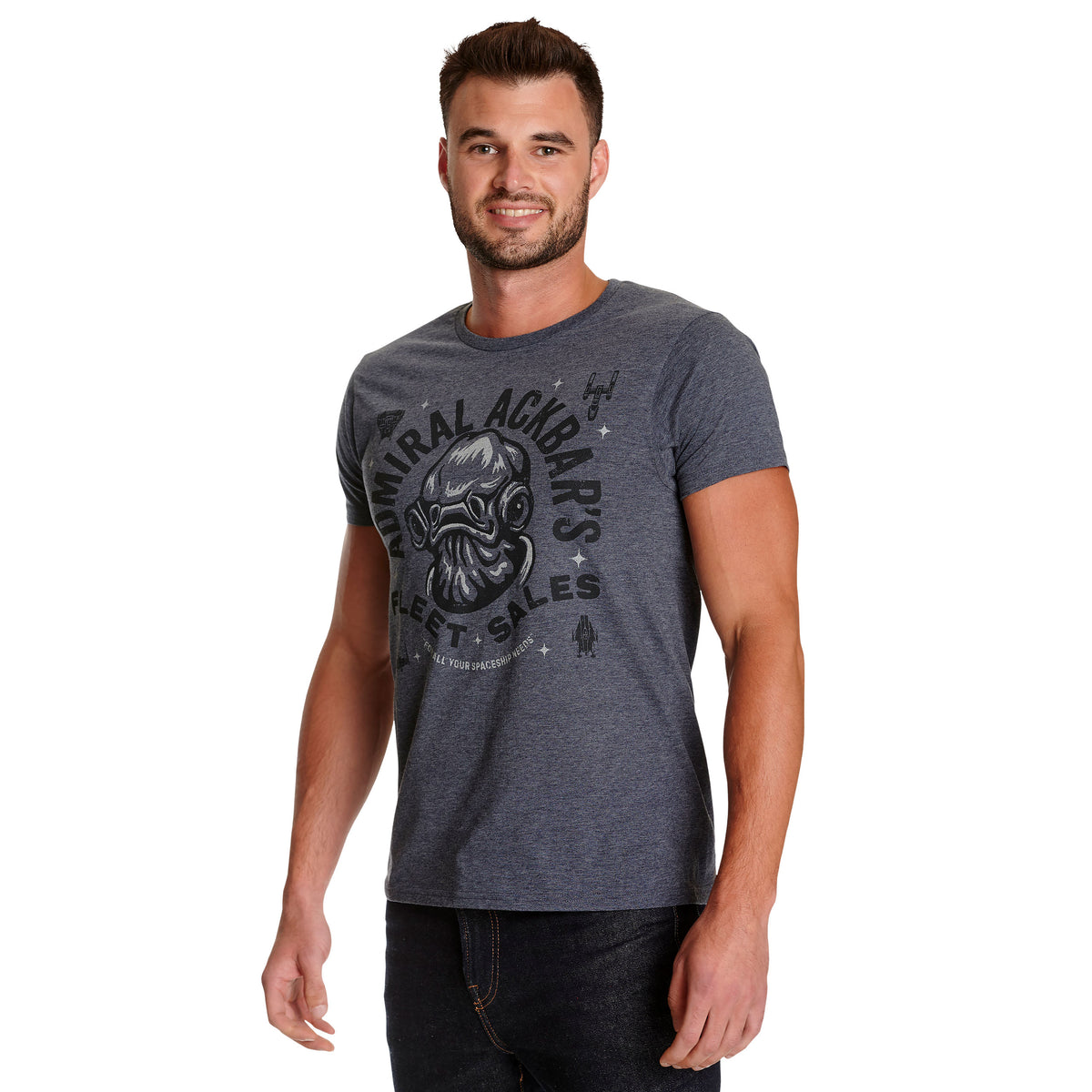 Productafbeelding Star Wars - Admiral Ackbar's Fleet Sales T-Shirt blauw