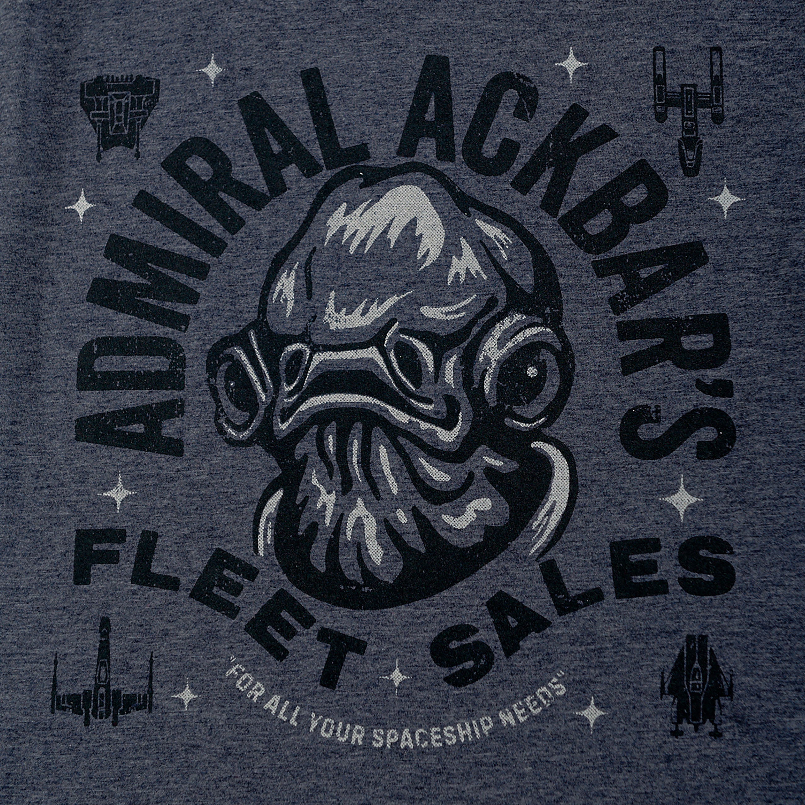 Productafbeelding Star Wars - Admiral Ackbar's Fleet Sales T-Shirt blauw