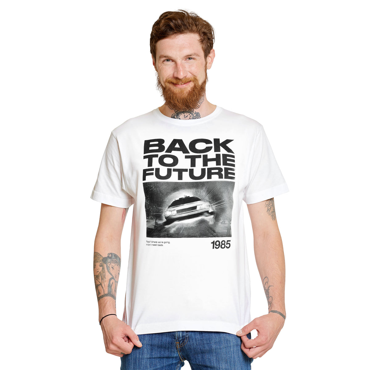 Productafbeelding Terug naar de Toekomst - Back to the Future 1985 wit T-shirt