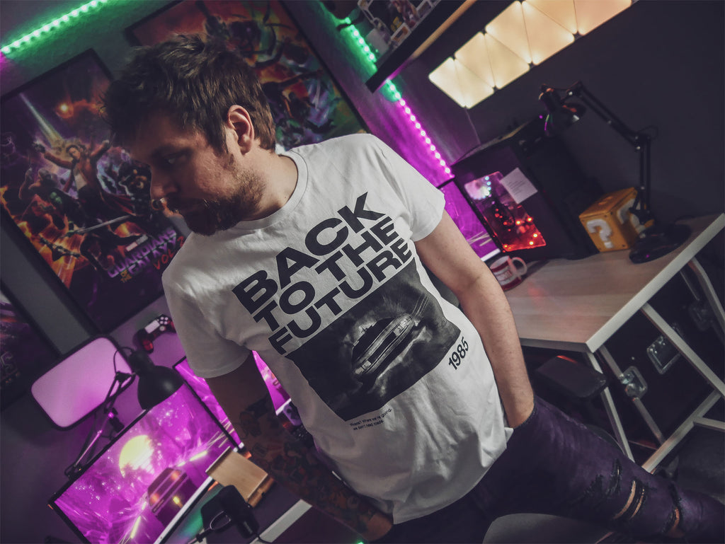 Productafbeelding Terug naar de Toekomst - Back to the Future 1985 wit T-shirt