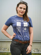 Productafbeelding Tardis Police Box T-Shirt blauw - Doctor Who