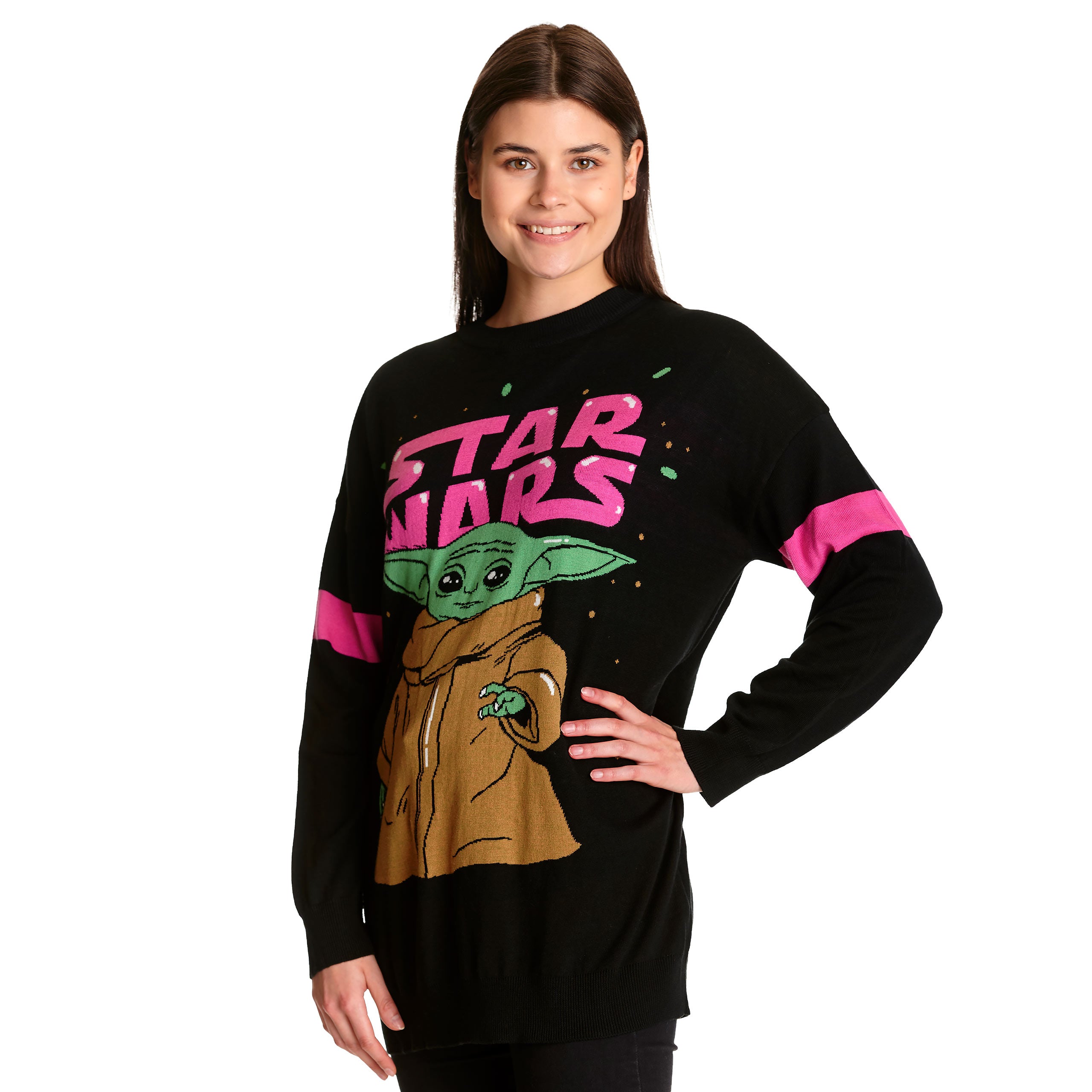 Productafbeelding Grogu Oversize Trui Zwart - Star Wars The Mandalorian