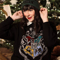 Productafbeelding Harry Potter - Hogwarts Wapen Oversize Sweater zwart