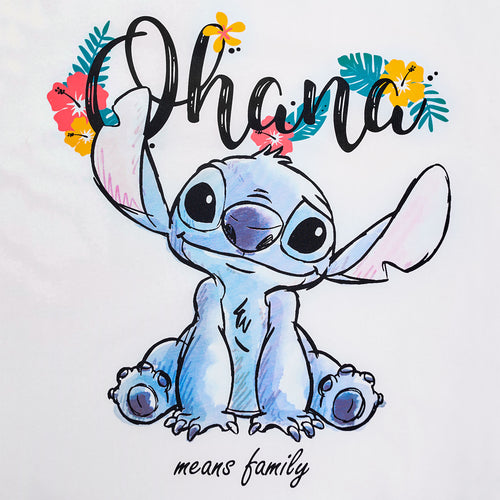 Productafbeelding Lilo & Stitch - Ohana Dames T-shirt Wit