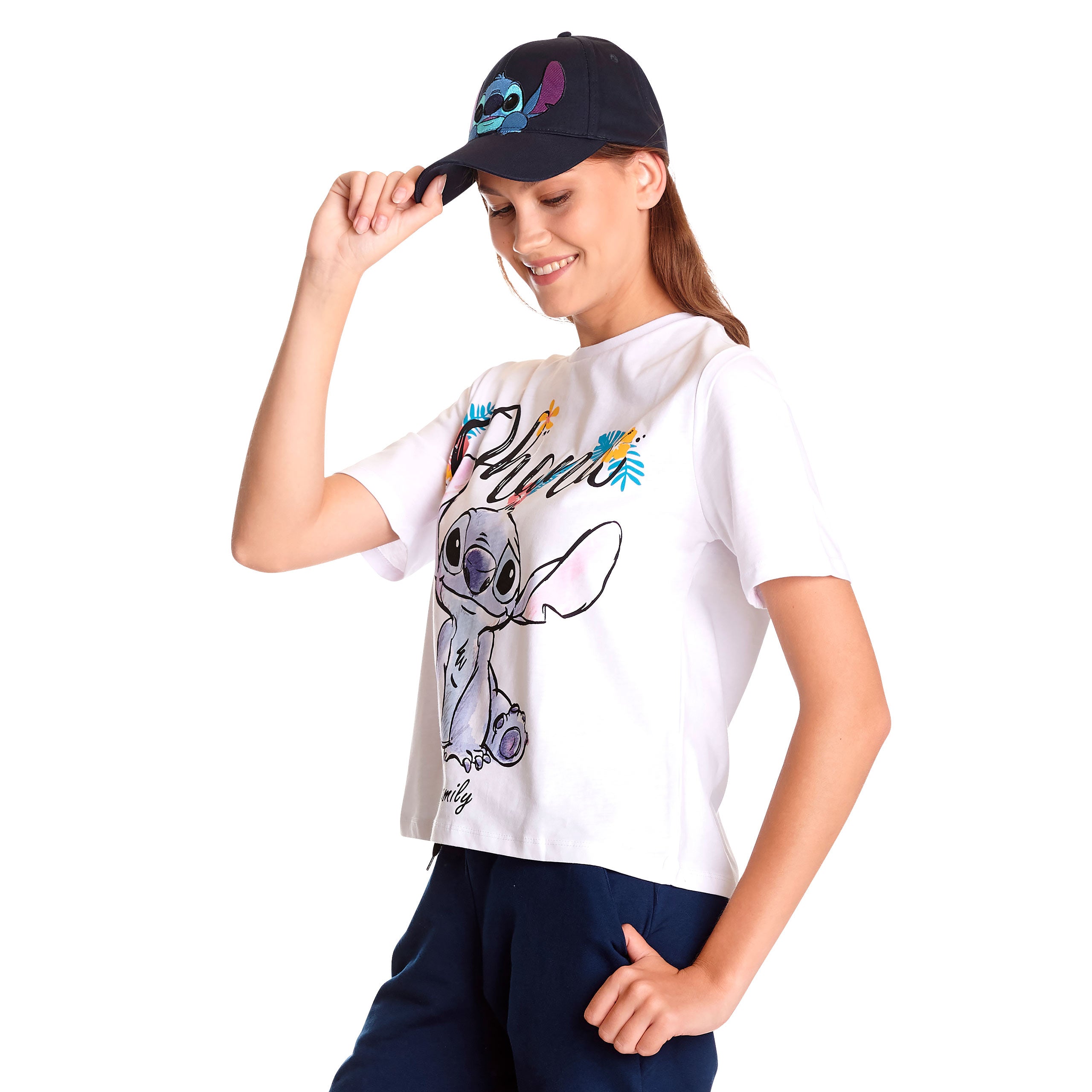 Productafbeelding Lilo & Stitch - Ohana Dames T-shirt Wit