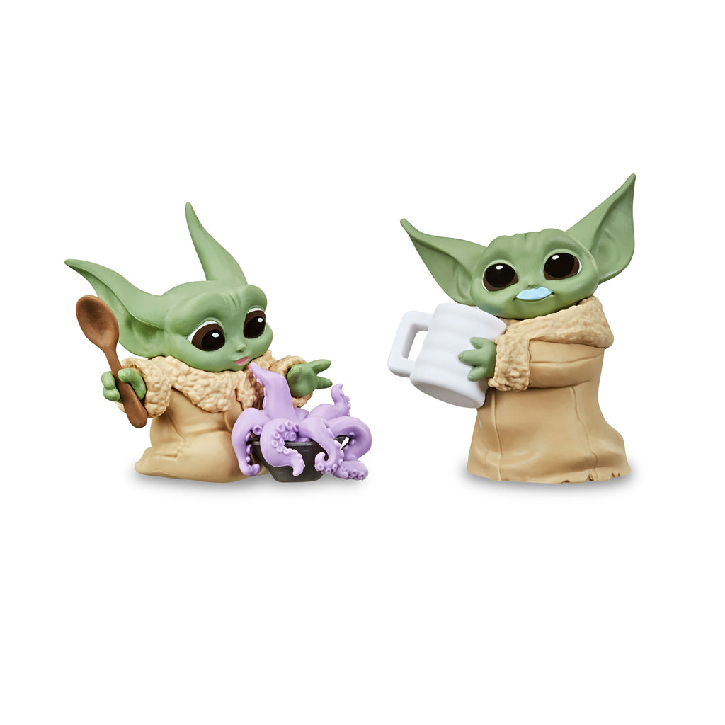 Productafbeelding Grogu met Tentakelsoep en Melksnor Pose Mini Figuren Set - Star Wars The Mandalorian