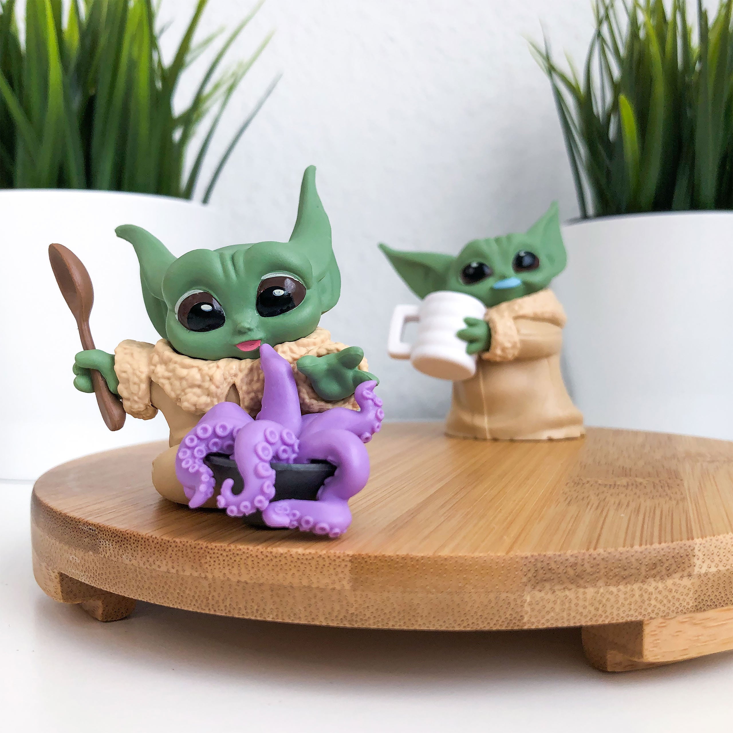 Productafbeelding Grogu met Tentakelsoep en Melksnor Pose Mini Figuren Set - Star Wars The Mandalorian
