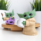 Productafbeelding Grogu met Tentakelsoep en Melksnor Pose Mini Figuren Set - Star Wars The Mandalorian
