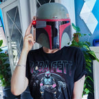 Product image Boba Fett Premium Helmet Replica Re-Armored with Light Effects - Star Wars