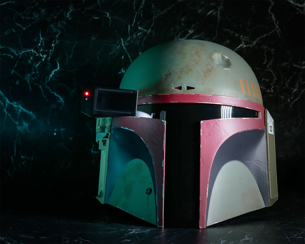 Product image Boba Fett Premium Helmet Replica Re-Armored with Light Effects - Star Wars