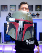 Product image Boba Fett Premium Helmet Replica Re-Armored with Light Effects - Star Wars
