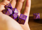 Productafbeelding Witcher - Dandelion Burggraaf de Lettenhove RPG Dobbelset 7-delig met Verzamelmunt