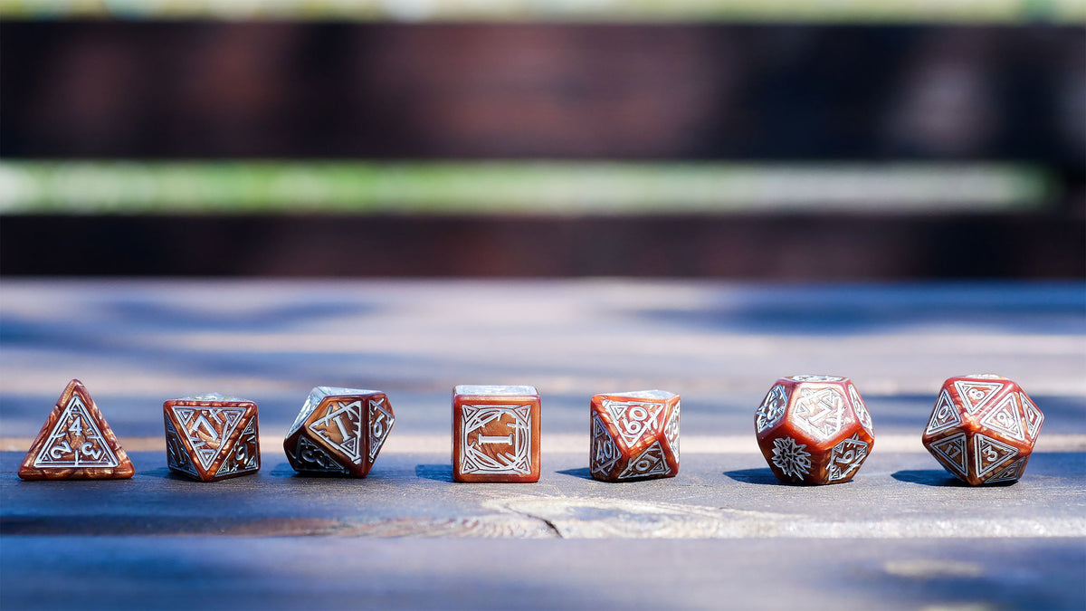 Product image Witcher - Geralt Monster Slayer RPG Dice Set 7pc with Collector's Coin