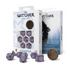 Productafbeelding Witcher - Yennefer Lila & Kruisbessen RPG Dobbelset 7-delig met verzamelmunt