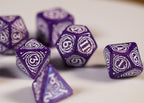 Productafbeelding Witcher - Yennefer Lila & Kruisbessen RPG Dobbelset 7-delig met verzamelmunt