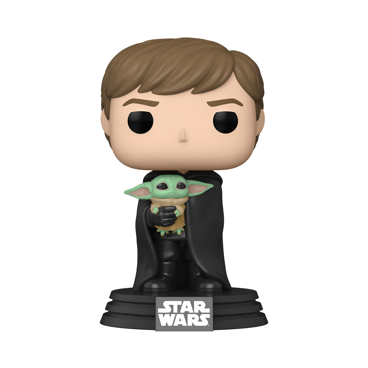Productafbeelding Luke Skywalker met Grogu Funko Pop Bobblehead Figuur - Star Wars The Mandalorian