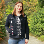 Productafbeelding Alice in Wonderland - Zwarte dames spijkerjas