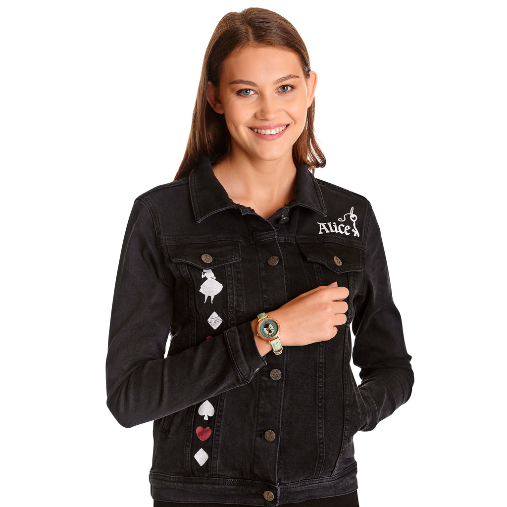 Productafbeelding Alice in Wonderland - Zwarte dames spijkerjas