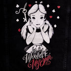 Productafbeelding Alice in Wonderland - Zwarte dames spijkerjas