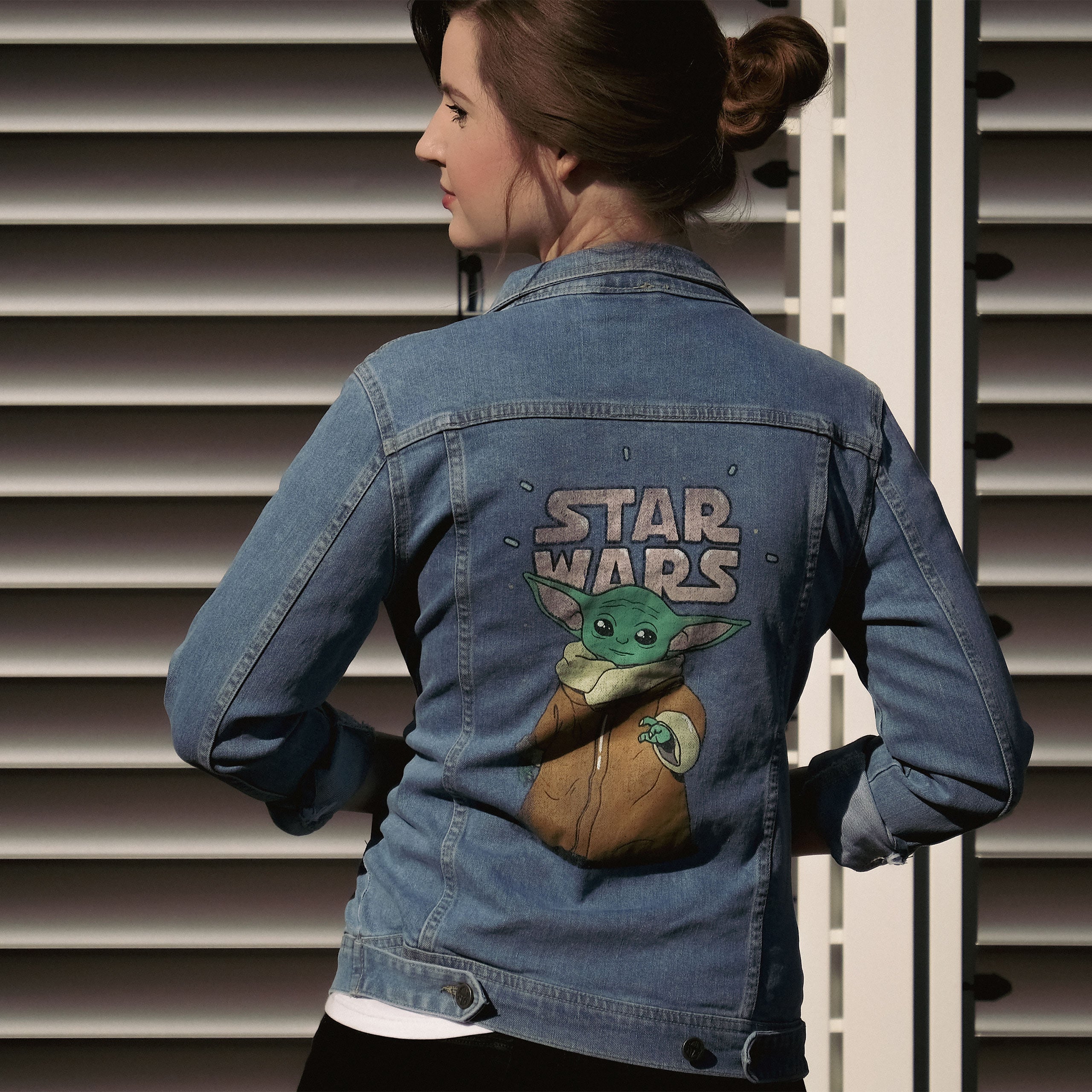 Productafbeelding Grogu Dames Spijkerjas Blauw - Star Wars The Mandalorian
