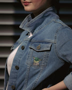 Productafbeelding Grogu Dames Spijkerjas Blauw - Star Wars The Mandalorian