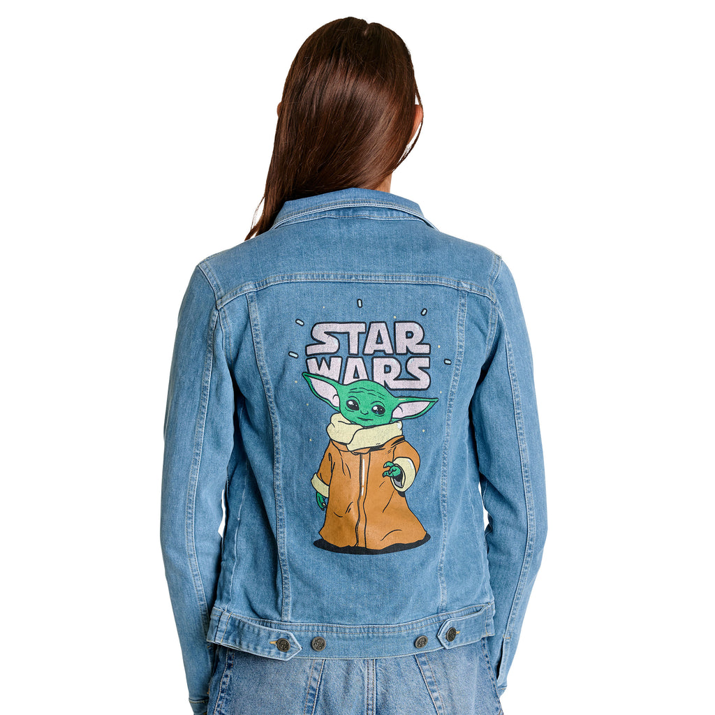 Productafbeelding Grogu Dames Spijkerjas Blauw - Star Wars The Mandalorian