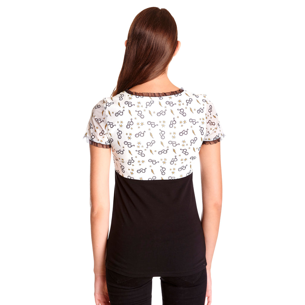 Productafbeelding Harry Potter - Tovenaar Mystery T-Shirt met Strik voor Dames