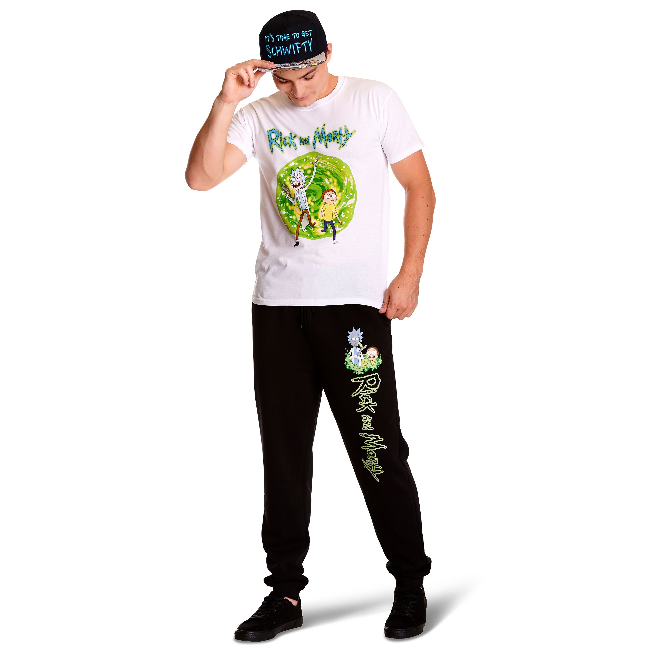 Productafbeelding Rick and Morty - Logo Joggingbroek Glow in the Dark zwart
